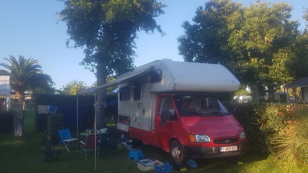 Camping-car Ford Transit 2,5l td 1999, Porte-vélos, Réfrigérateur, Boîte manuelle, Diesel