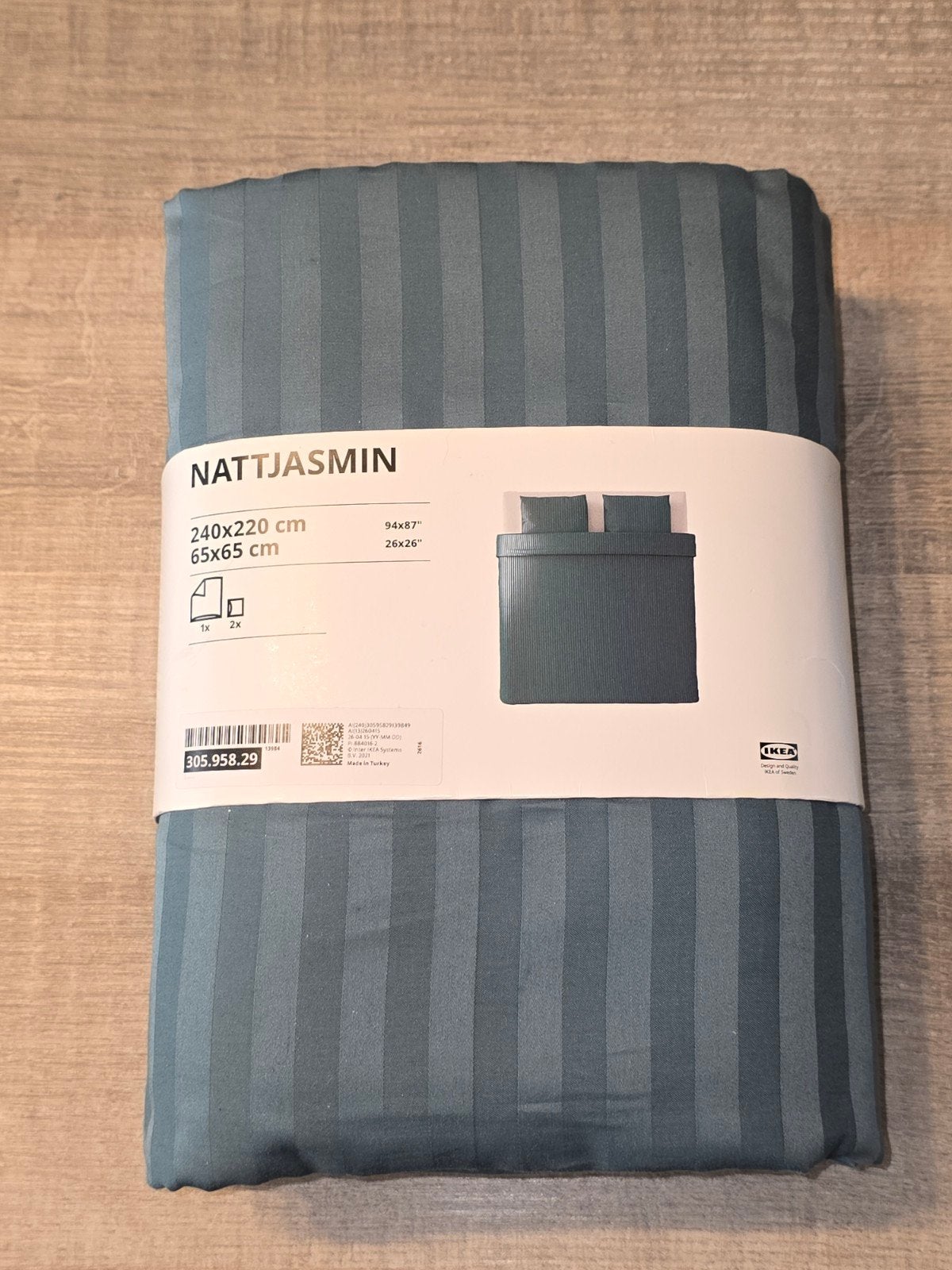 Housse de couette et 2 taies Nattjasmin Ikea neuf, Enlèvement ou Envoi, Housse de couette