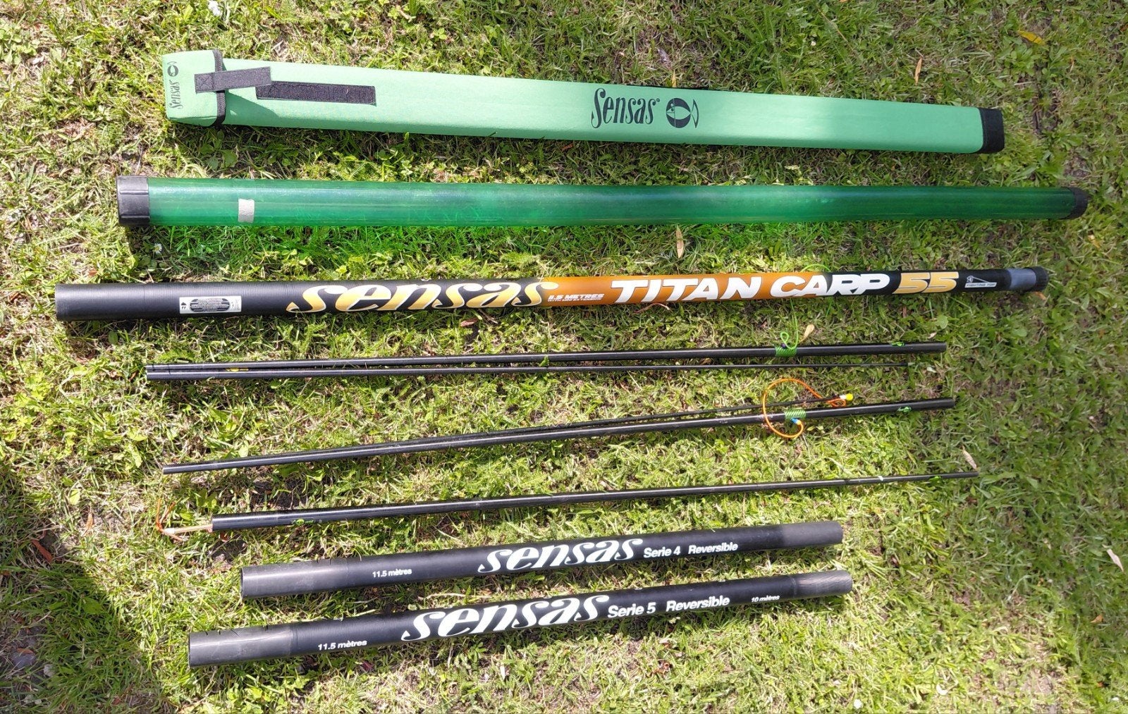 canne a pêche sensas titan carpe 55 11.5 m, Enlèvement