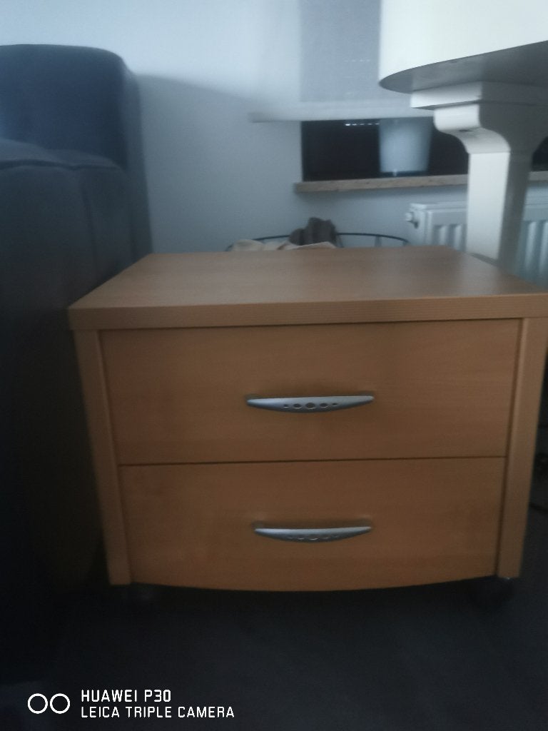 Chambre 1 personne sans cadre de lit, bois clair, Enlèvement, Utilisé, Une personne, Moderne