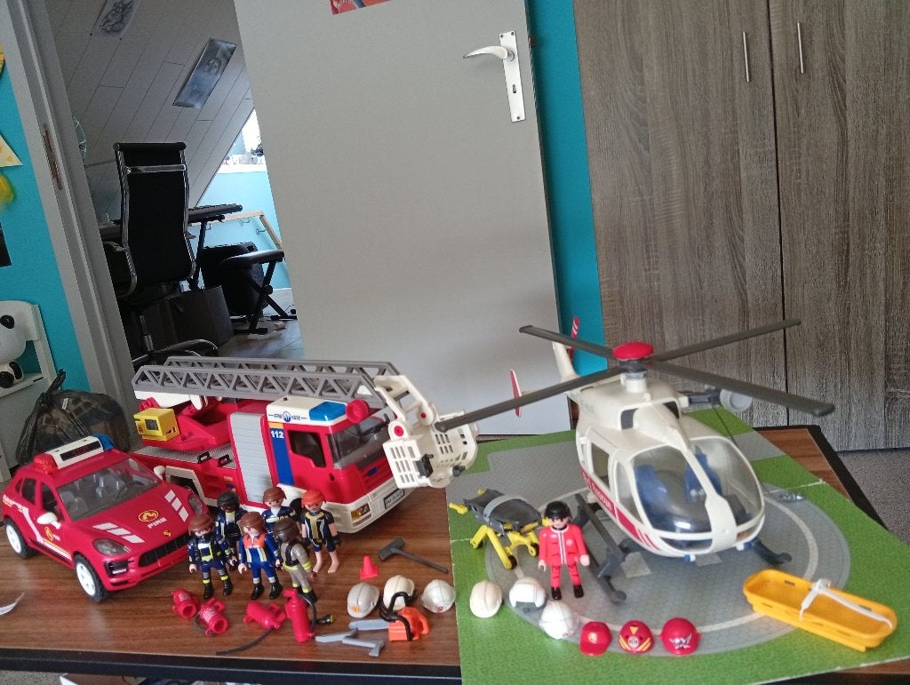 Playmobil Brandweer, Ophalen, Zo goed als nieuw