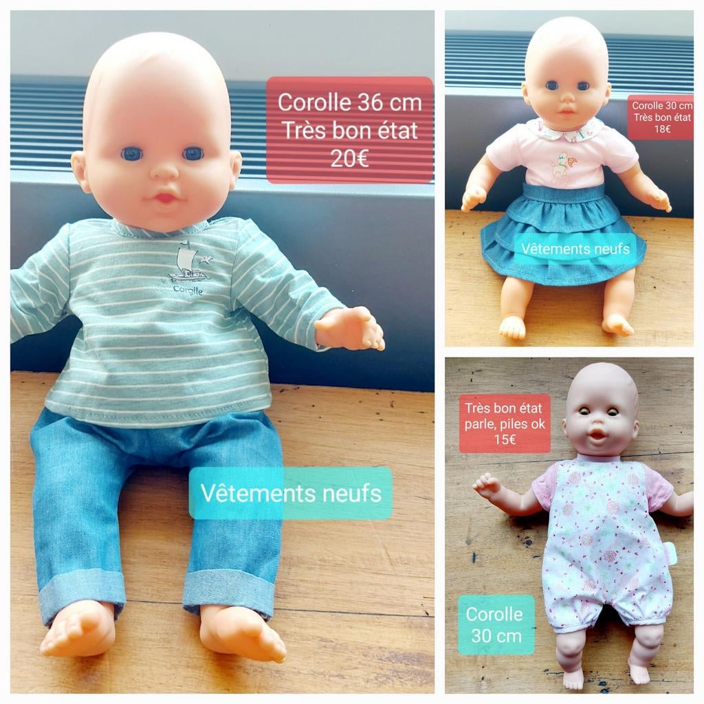 3 poupées Corolle, en lot ou à la pièce, Enfants & Bébés, Jouets | Poupées, Enlèvement, Comme neuf