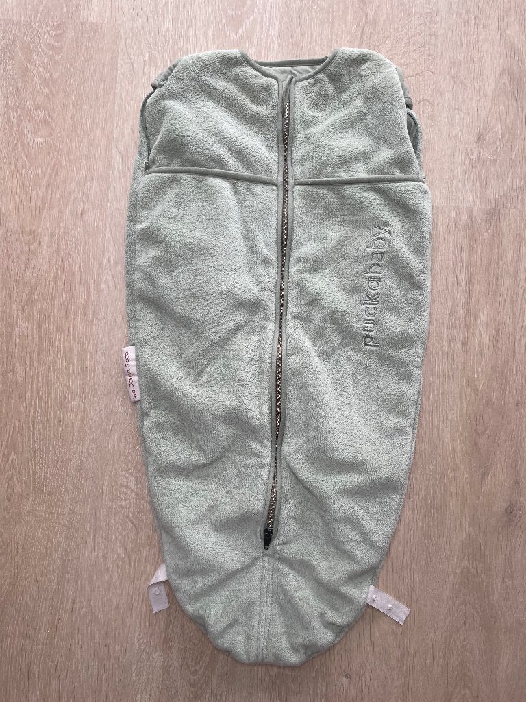 Inbakerslaapzakje Puckababy Mini, Kinderen en Baby's, Dekens, Slaapzakjes en Inbakerproducten, Ophalen, Groen, Puckababy, Zo goed als nieuw