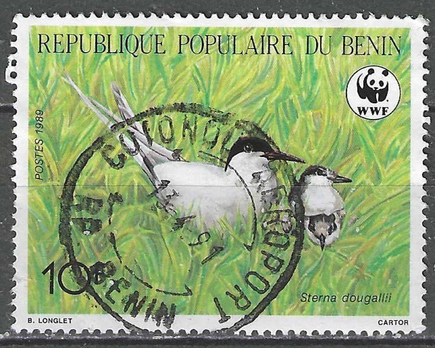 Benin 1989 - Yvert 669 - Vogels - De Sternfamilie (ST), Verzenden, Gestempeld