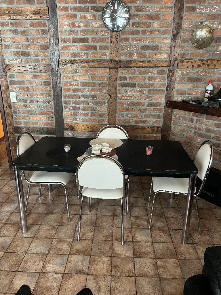 Salle à manger vintage, Enlèvement, Neuf, 4 à 6 chaises