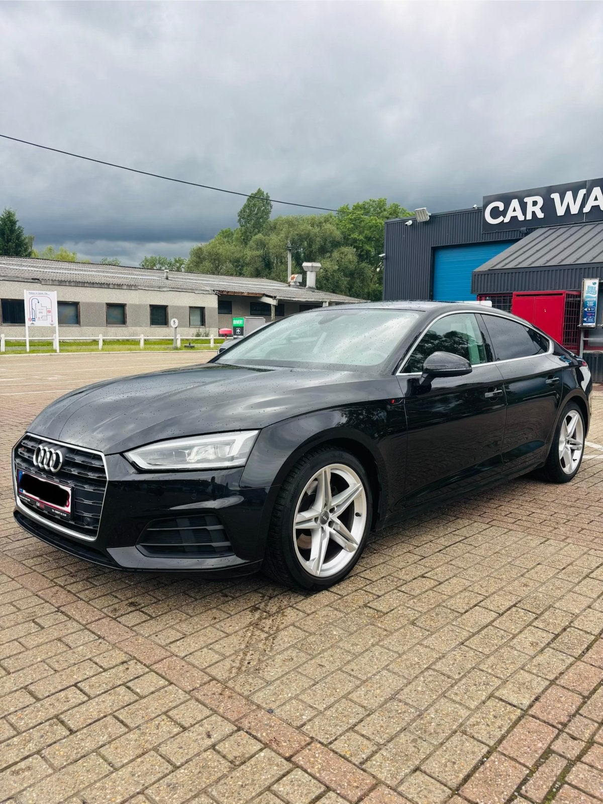 Audi A5 Sportback S-lijn, Auto's, Audi, Dealer onderhouden, 4 cilinders, Zwart, Leder