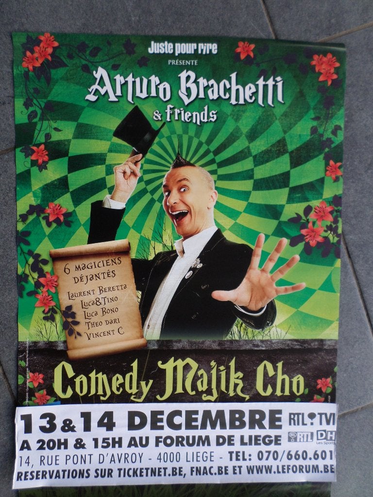 Arturo Brachetti - affiche 60x40 - 2014, Collections, Enlèvement ou Envoi, Rectangulaire vertical, A1 jusqu'à A3, Utilisé