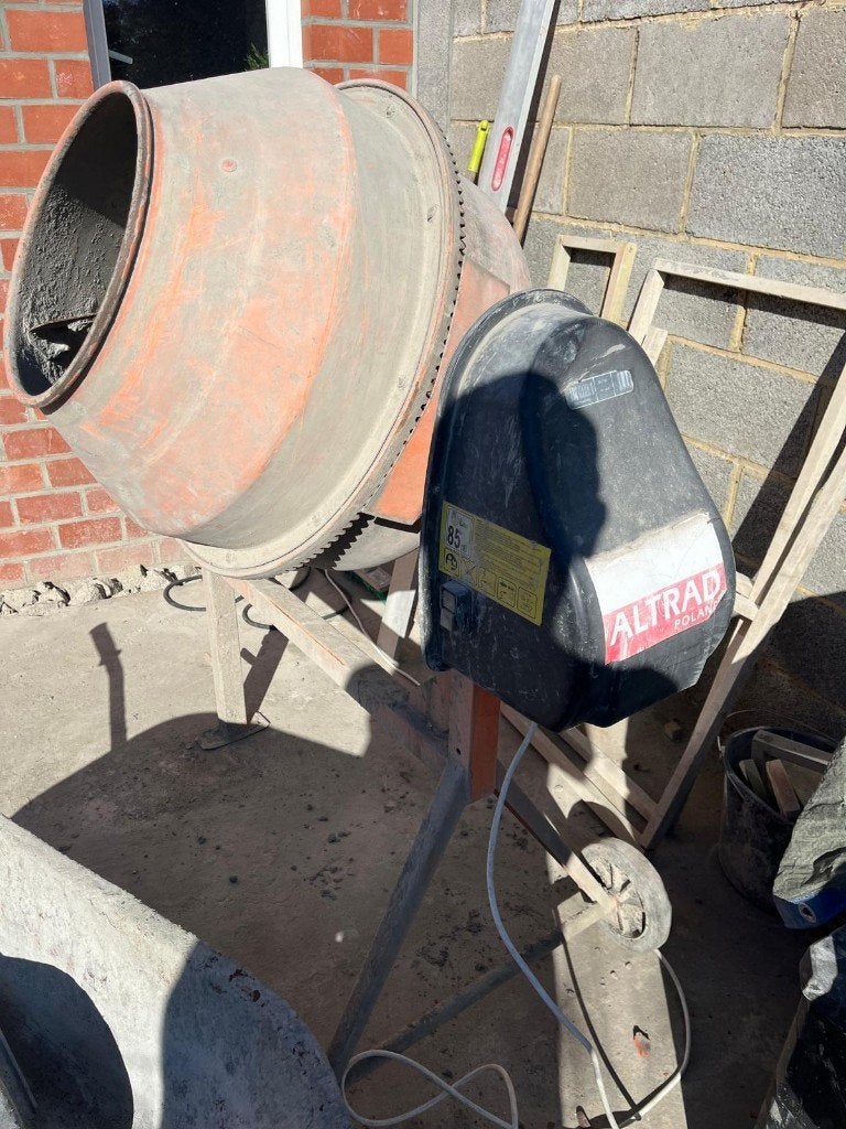 betonniere, Enlèvement, Utilisé