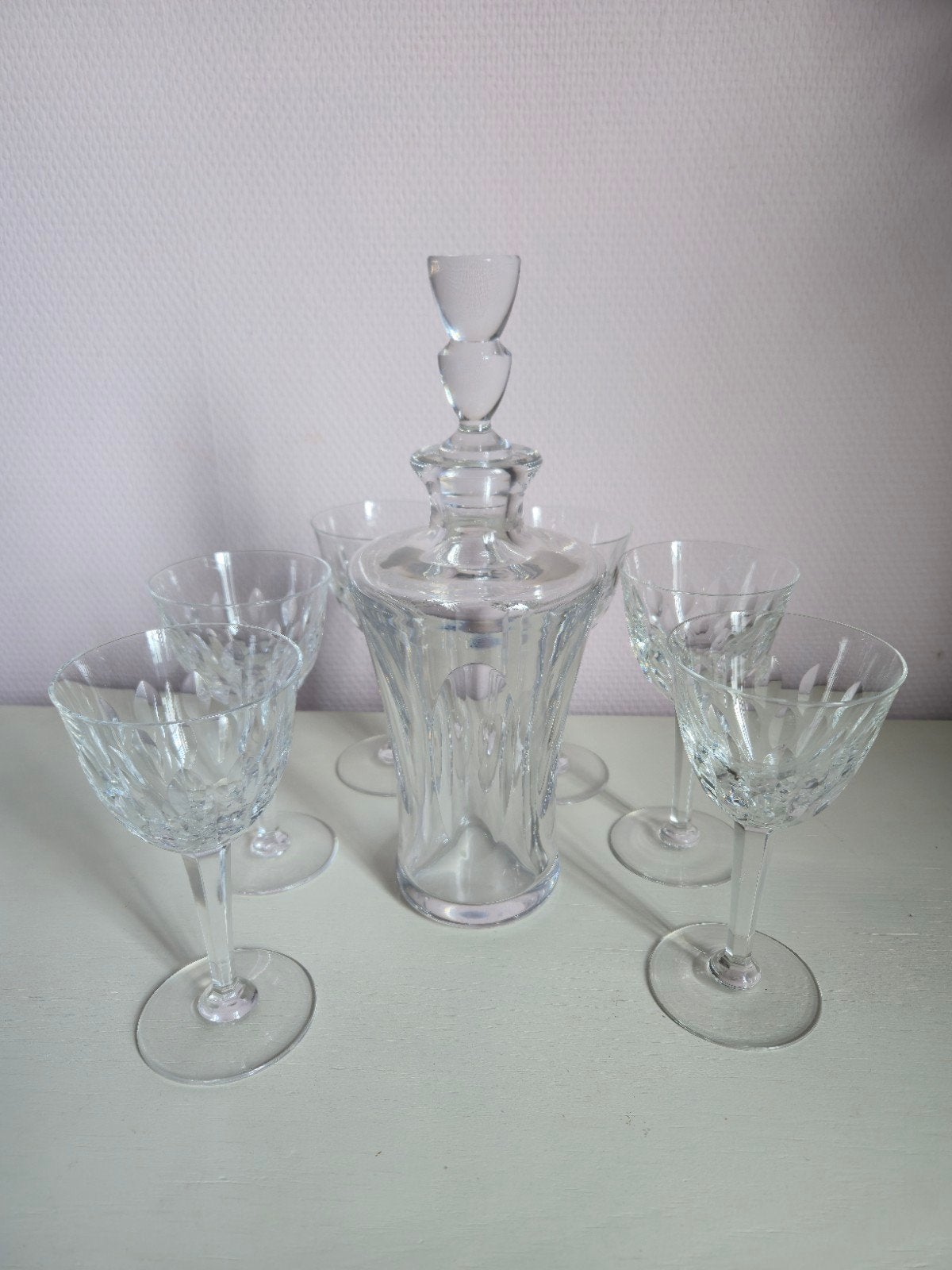 val saint lambert karaf model emotion met glazen, Ophalen