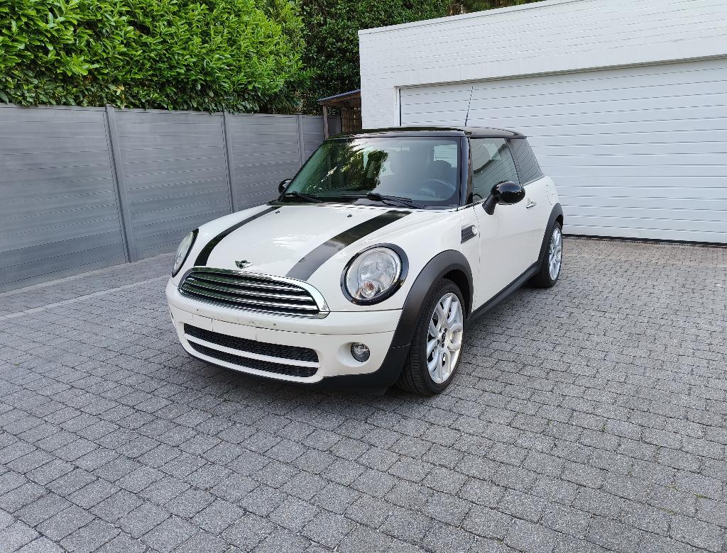 Mini Cooper 1.6 D, Auto's, Mini, Voorwielaandrijving, Stof, 4 cilinders, Beige