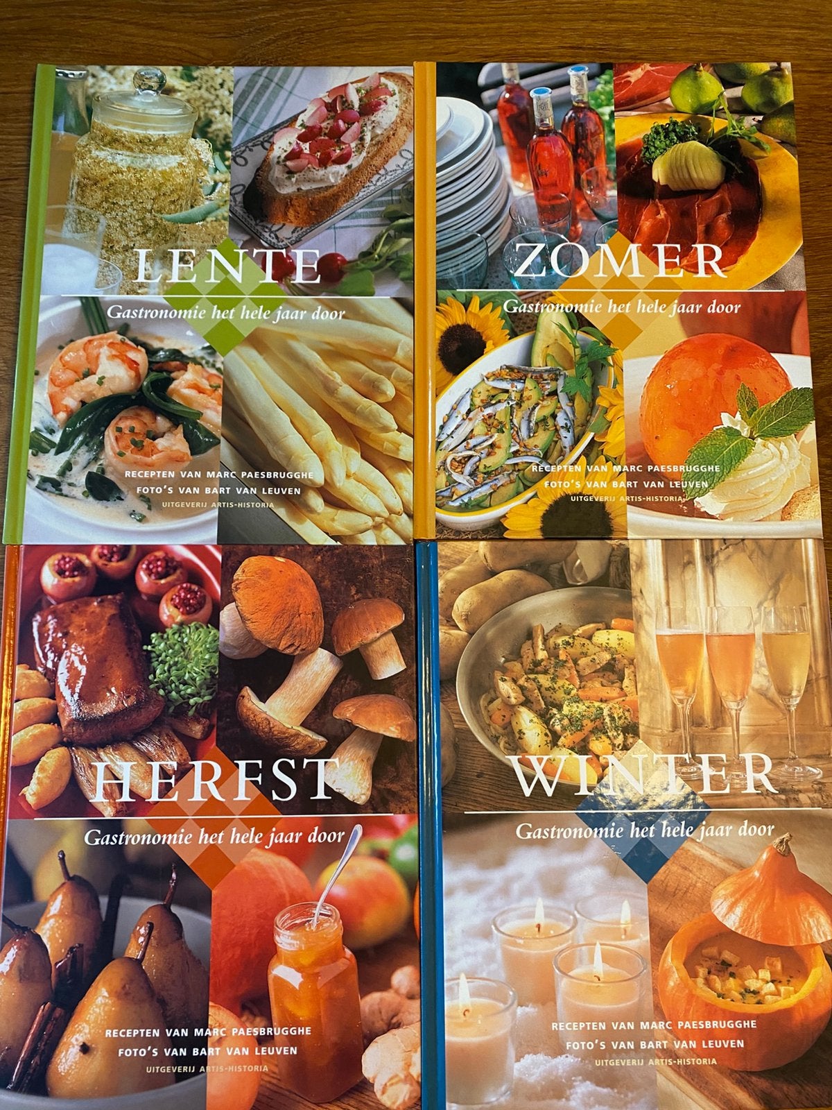 vier jaargetijden gastronomie M. Paesbrugghe, Gezond koken, Zo goed als nieuw, Nederland en België, Tapas, Hapjes en Dim Sum