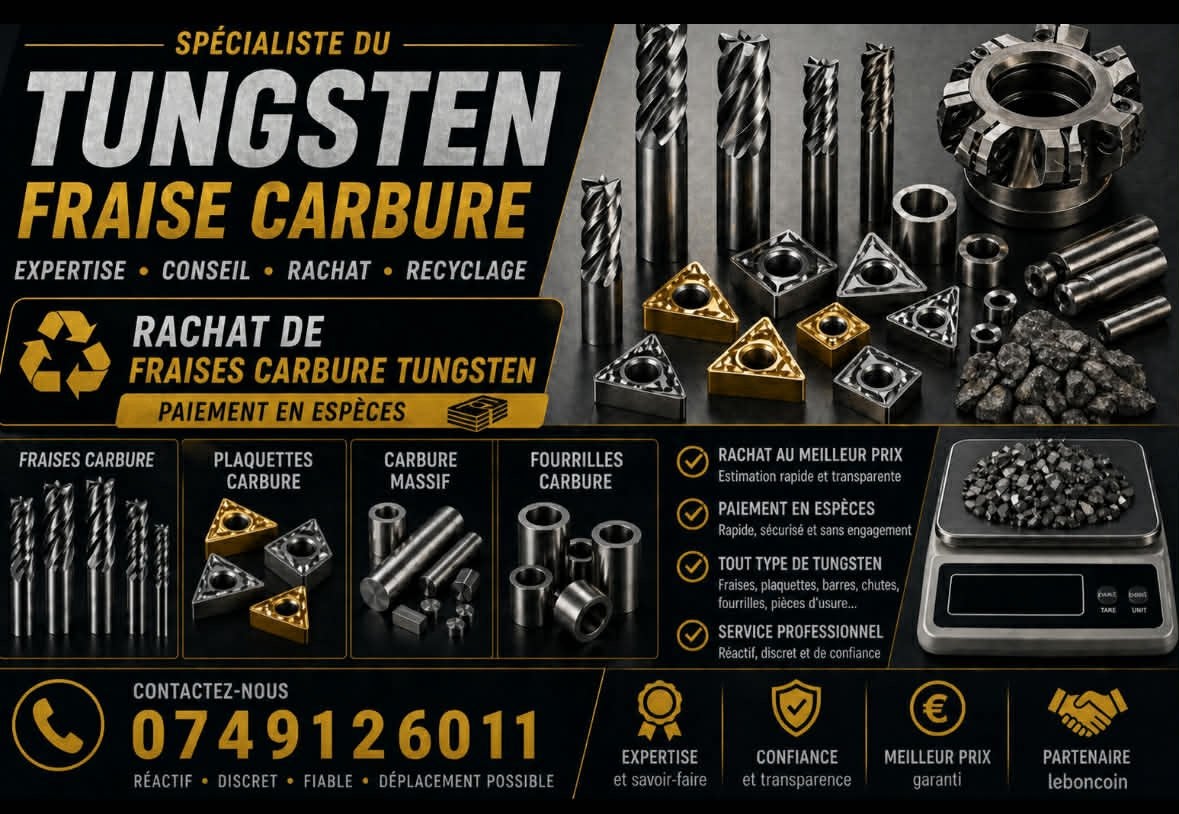 Achat de tout type carbure Prix fort, Ophalen of Verzenden