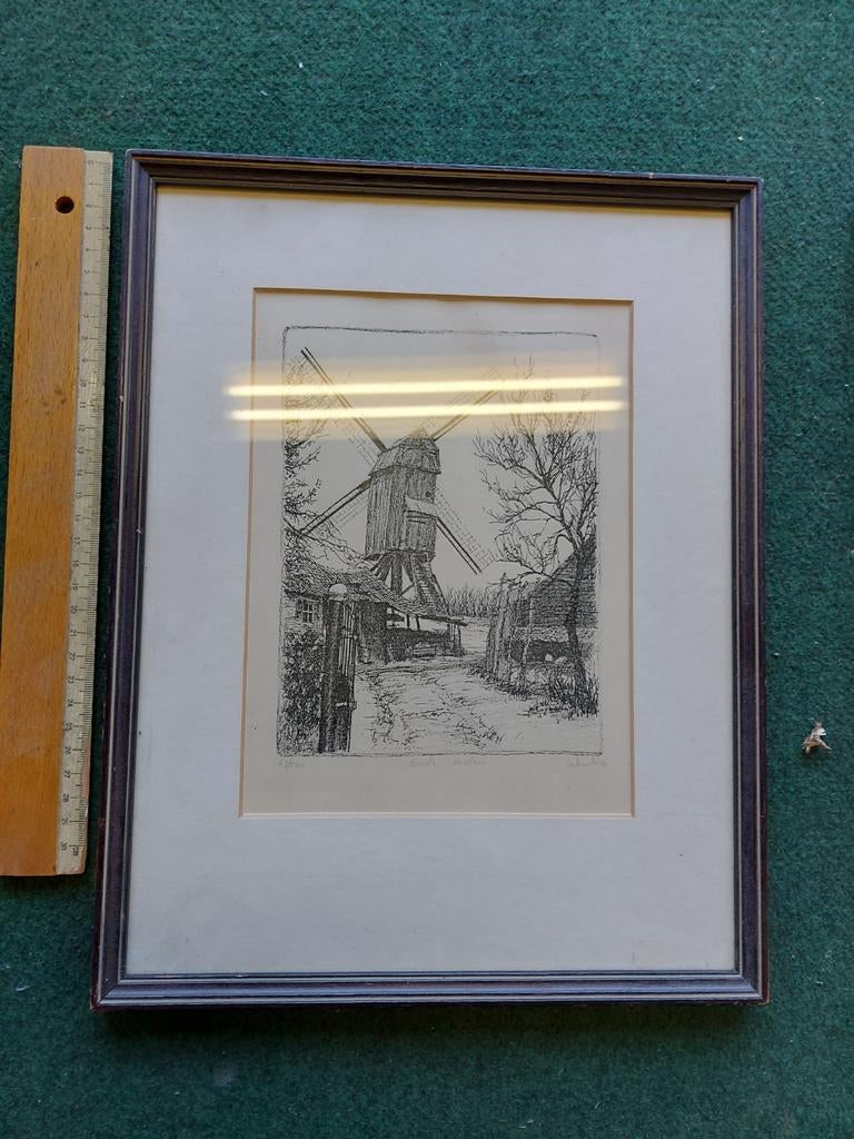 Oude molen - tekenaar Wauters  63/200, Ophalen of Verzenden