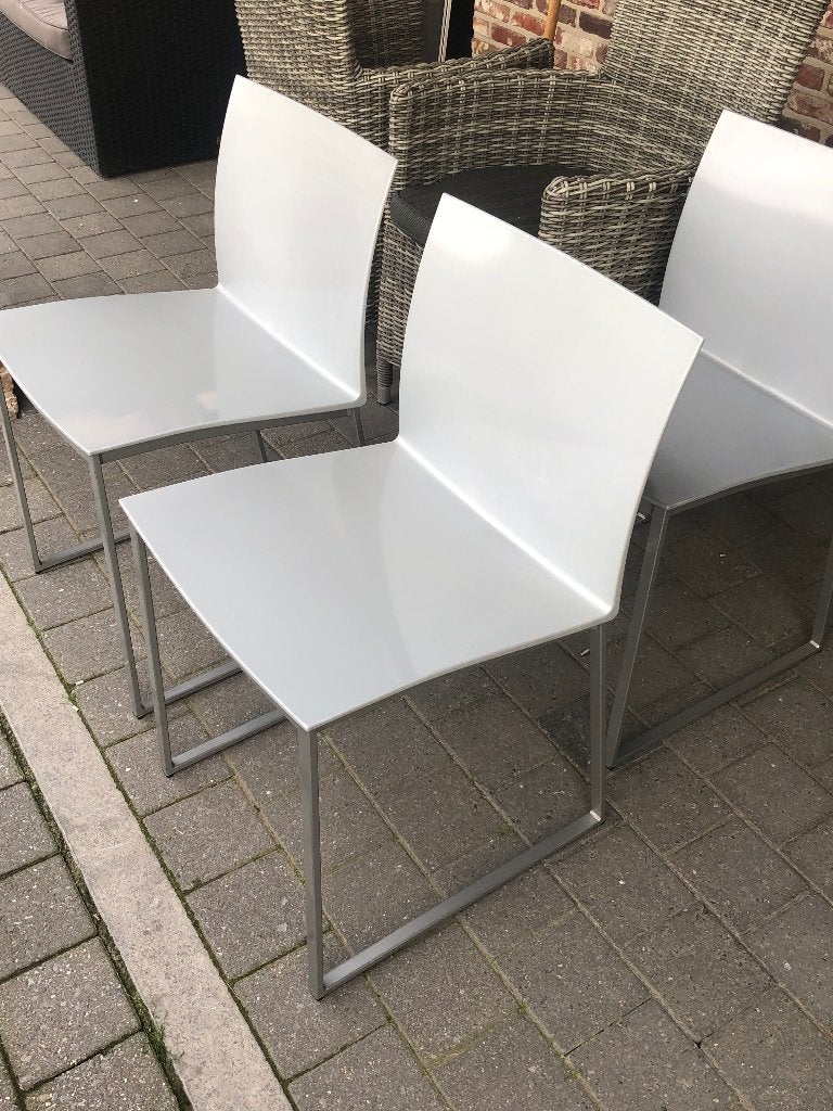 Stoelen, Huis en Inrichting, Stoelen, Ophalen, Vier, Kunststof, Gebruikt