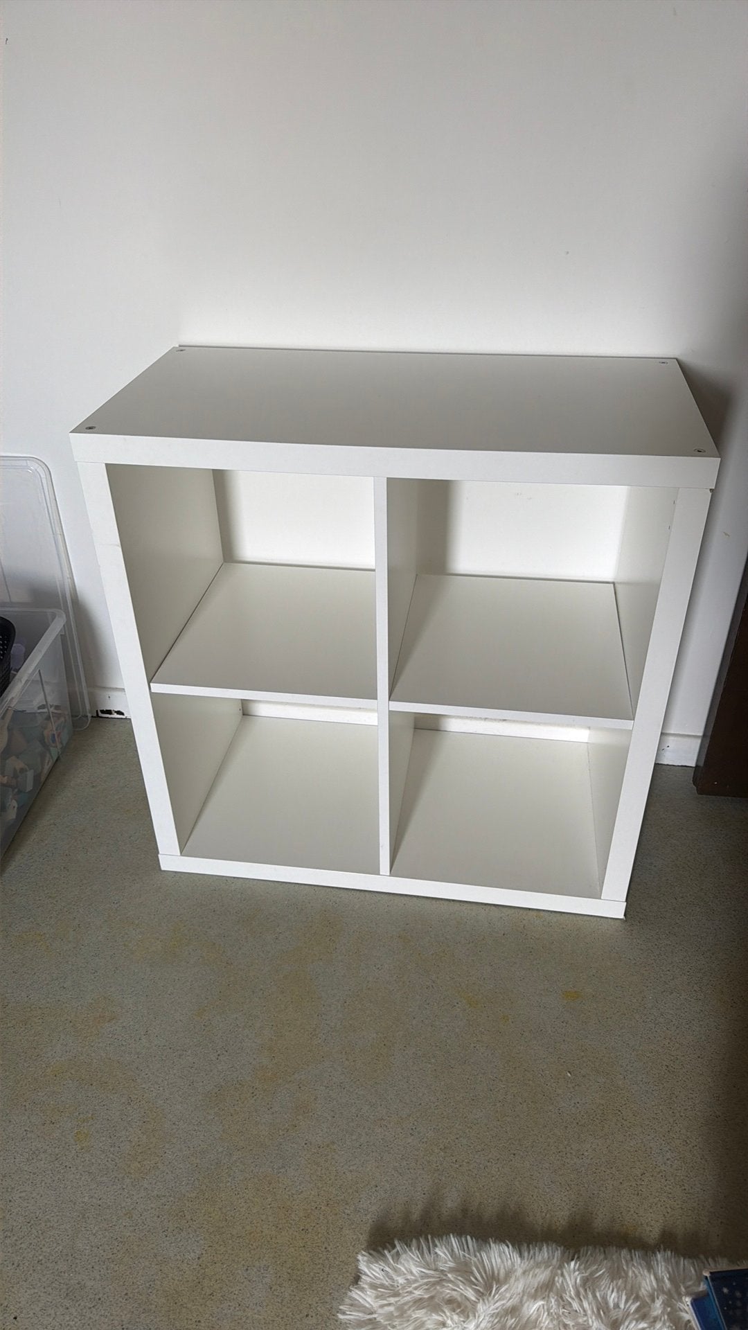 IKEA KALLAX kast wit – 4 vakken – 2x2, Huis en Inrichting, Ophalen, Gebruikt