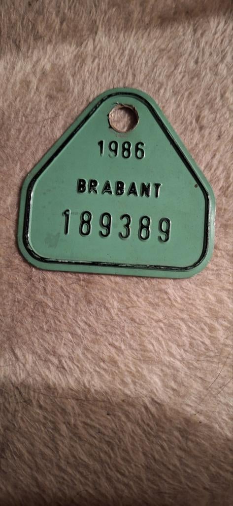 Fiets nummerplaat, Ophalen