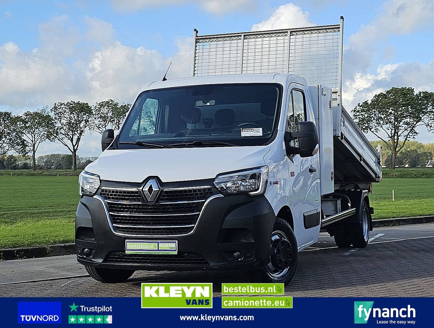 Renault MASTER 2.3 Kipper Dubbellucht Airco Euro6 3.5T-Trekh, Auto's, Renault, Wit, Bedrijf, Airconditioning