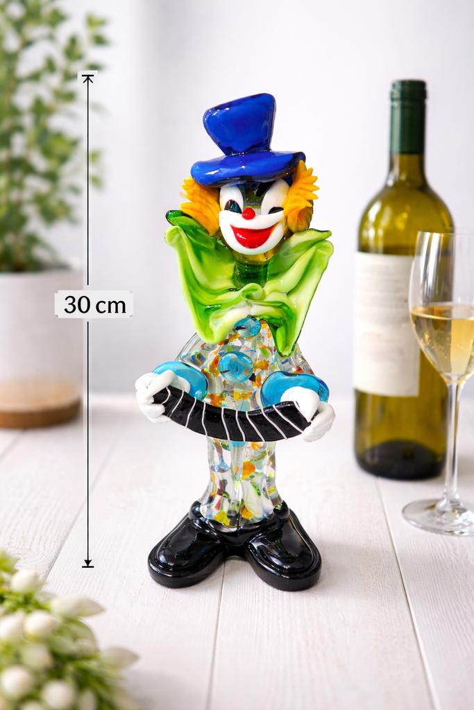 Clown verre soufflé style Murano 30 cm GRAND FORMAT, Hobby & Loisirs créatifs, Articles de fête, Comme neuf, Enlèvement