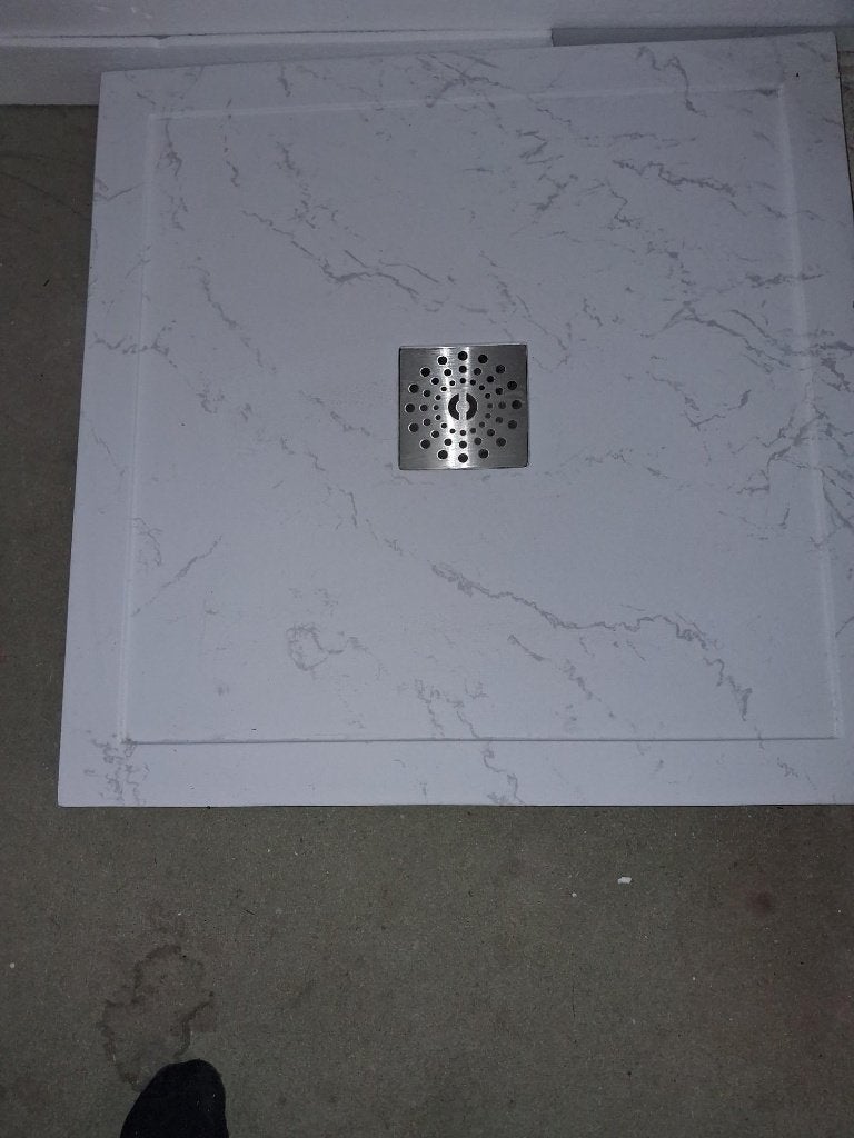 Douchebak 80 x 80, Ophalen, Nieuw, Steen, Douche