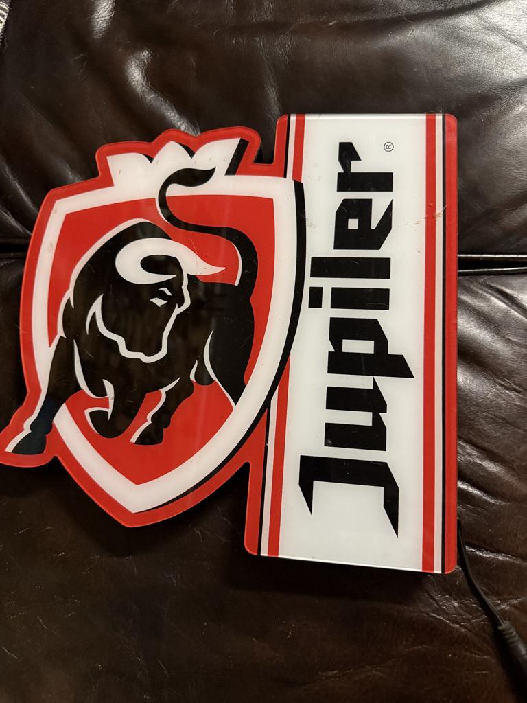 Jupiler led lichtreclame, Verzamelen, Biermerken, Ophalen of Verzenden, Zo goed als nieuw, Jupiler
