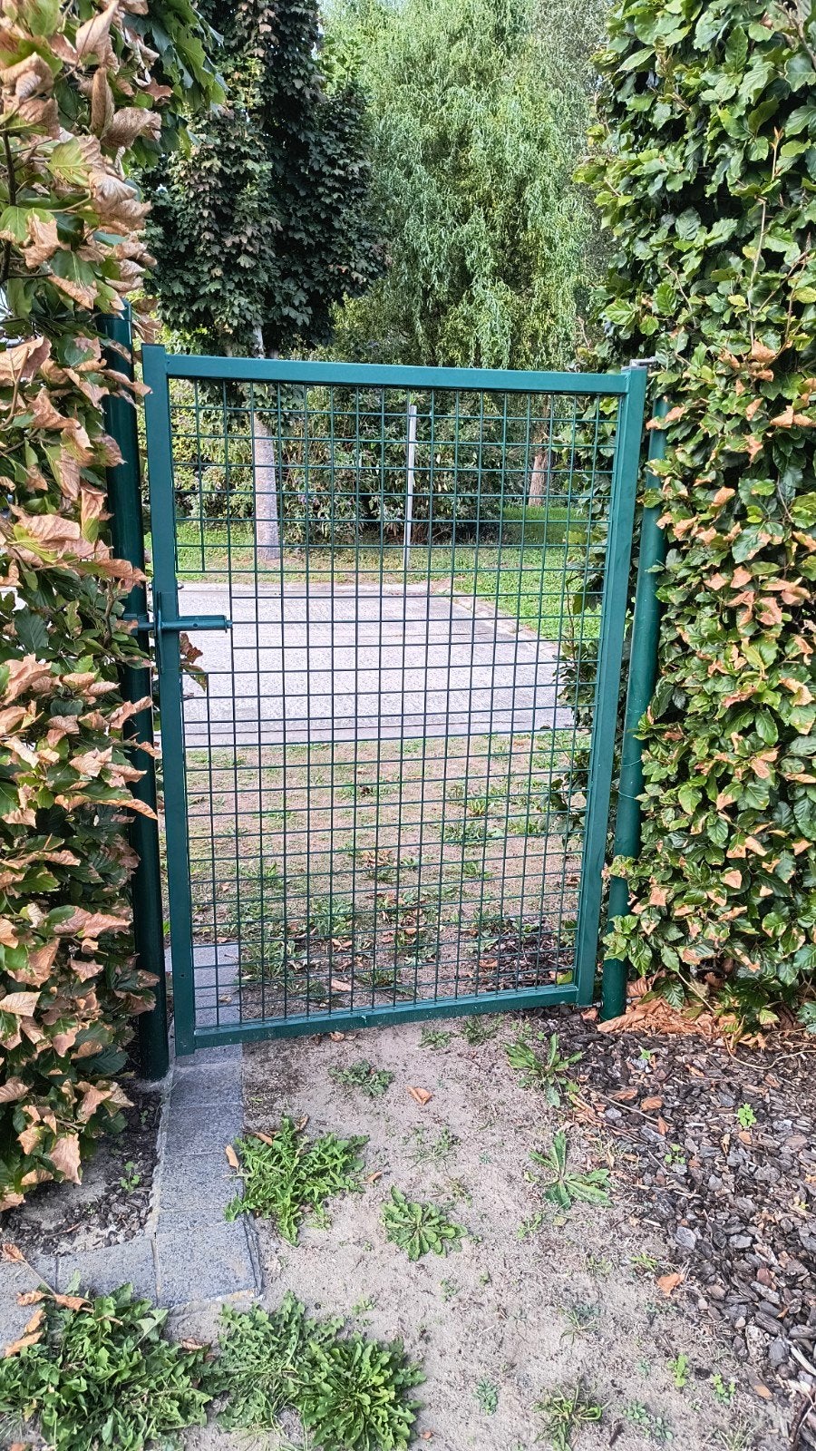 metalen poort, Tuin en Terras, Ophalen, Gebruikt, 100 tot 150 cm, 100 tot 150 cm