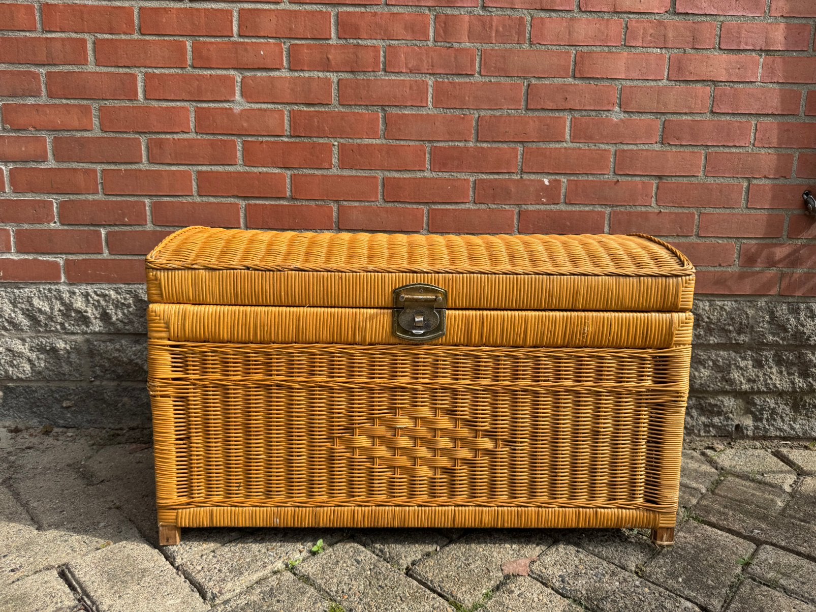 Riten / rotan kist (linnenkist), Huis en Inrichting, Ophalen, Zo goed als nieuw