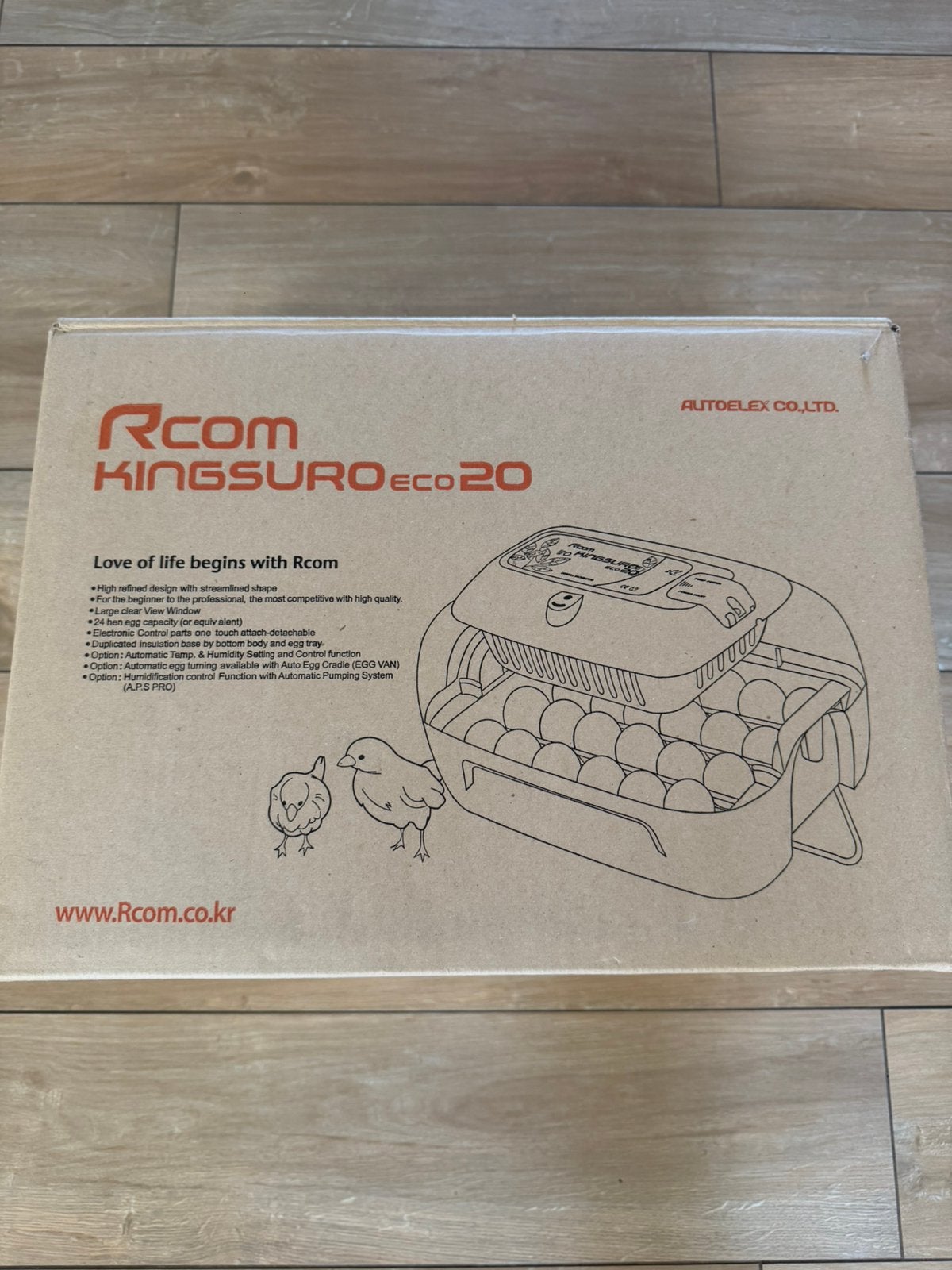 RCOM Kingsuro Eco 20, Ophalen, Zo goed als nieuw, Broedmachine