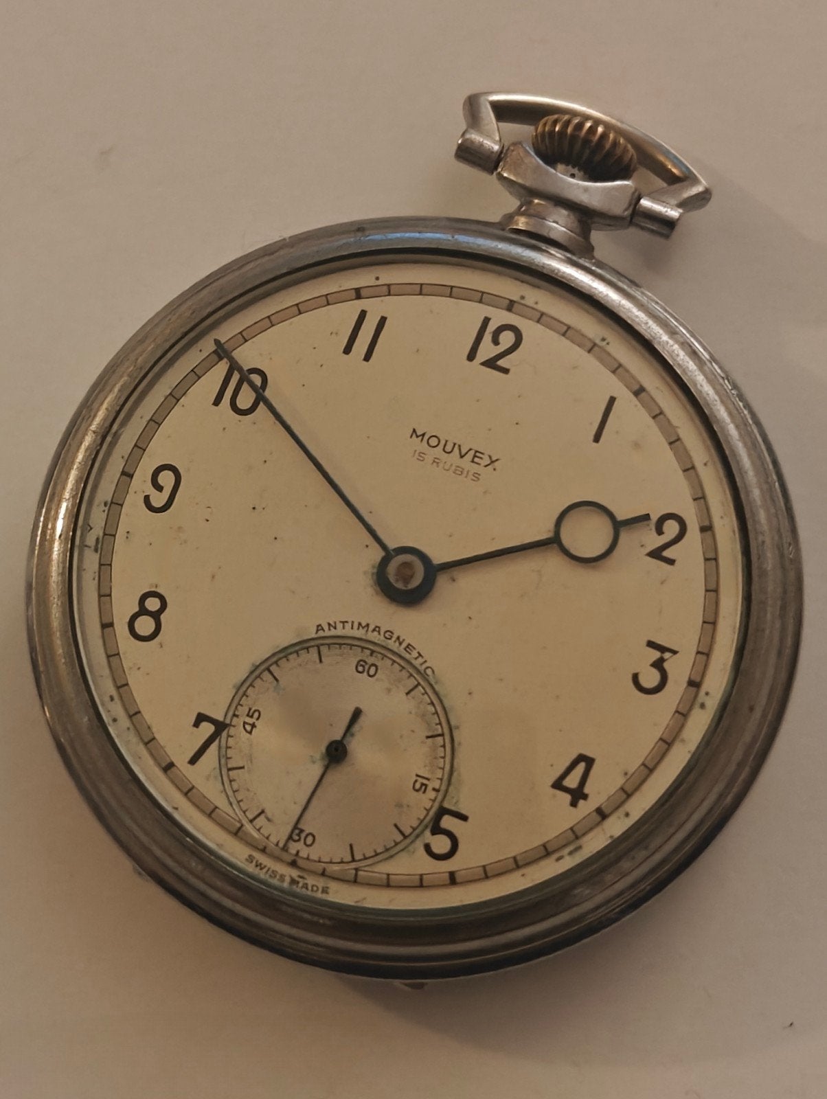 Montre de poche antiquités, Bijoux, Sacs & Beauté, Montres | Anciennes | Antiquités, Enlèvement ou Envoi, Acier, Montre de poche