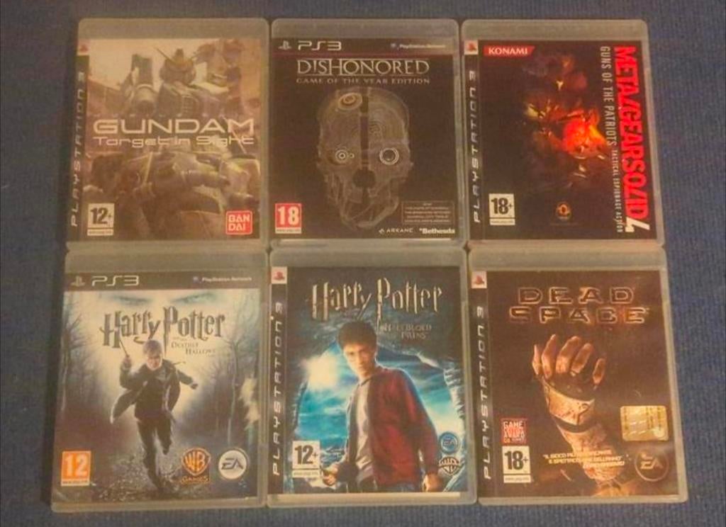 PS3 games: Harry Potter, Dead Space, MGS4, Gundam Dishonored, Ophalen of Verzenden, Zo goed als nieuw