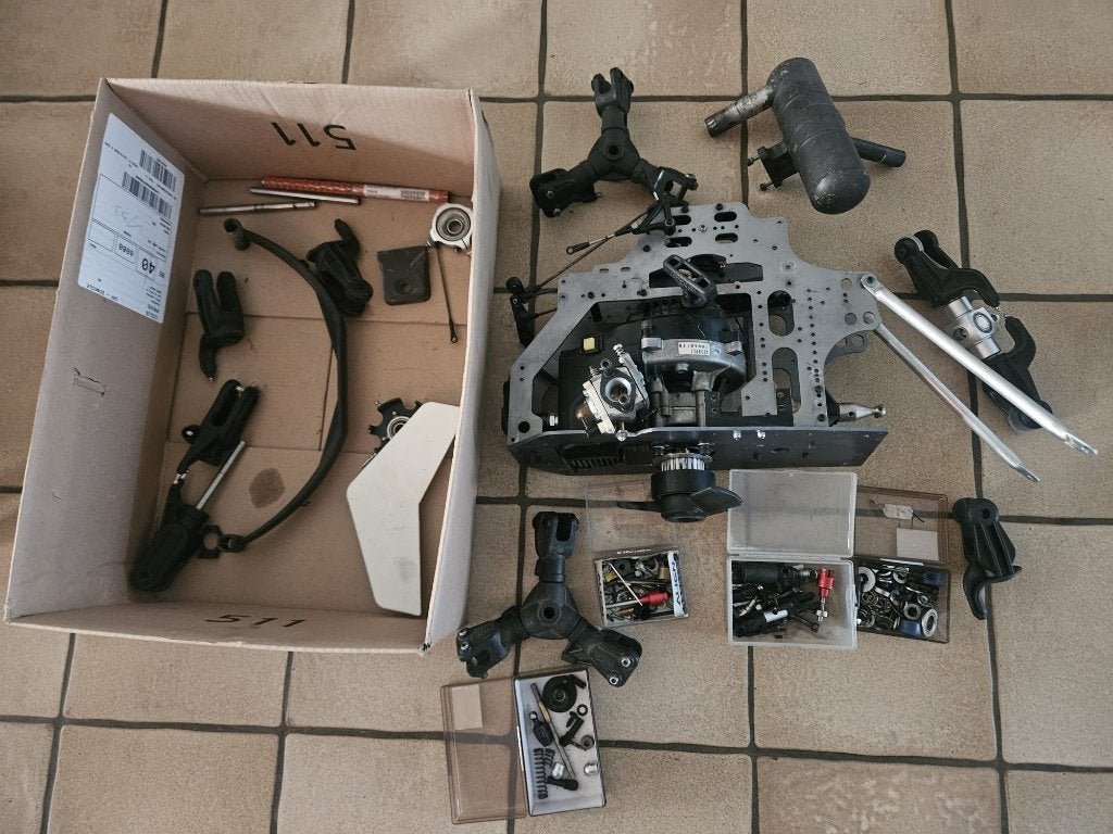 vario benzin trainer moteur + Pièces., Hobby en Vrije tijd, Modelbouw | Radiografisch | Helikopters en Quadcopters, Ophalen