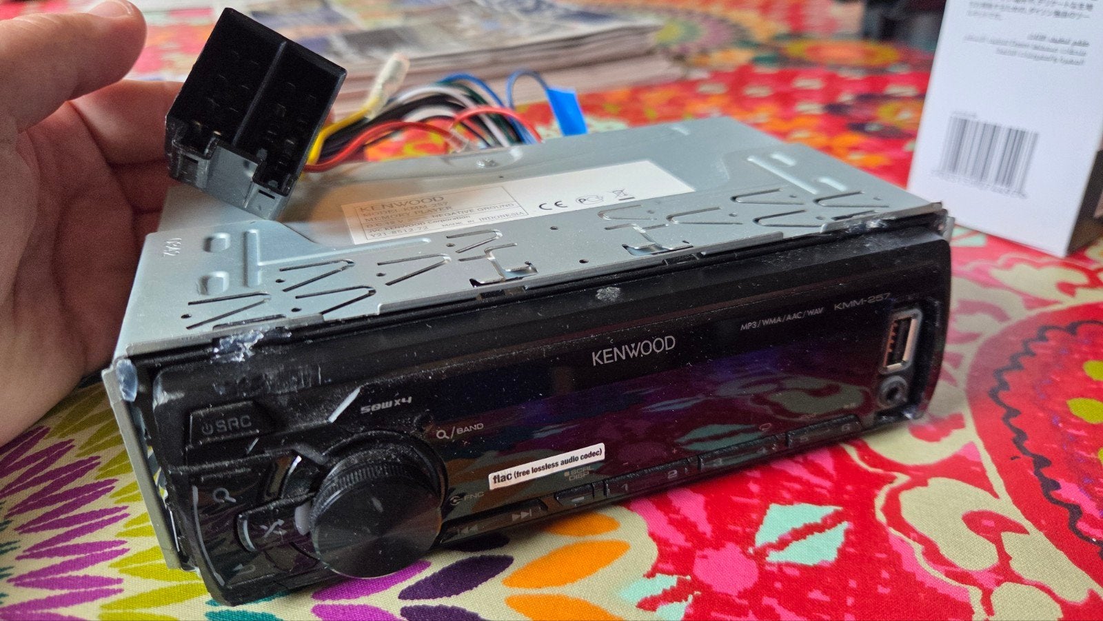 Kenwood KMM-257 50Wx4, Enlèvement, Utilisé