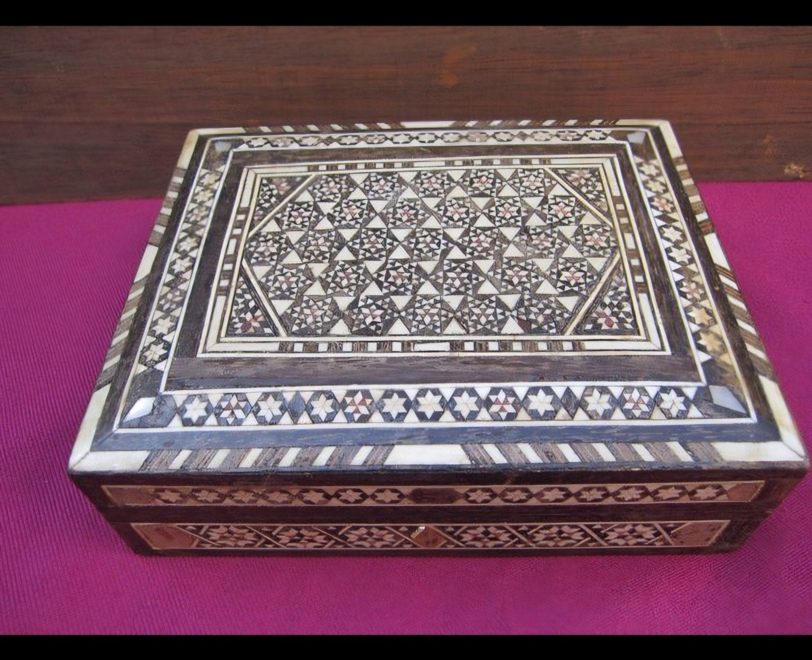 Boîte à bijoux marocaine faite main - Mosaïque Sadeli, Enlèvement ou Envoi