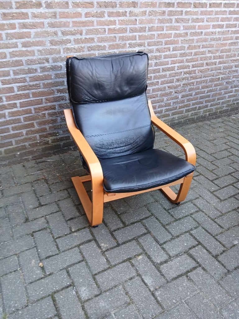 Vintage IKEA Poäng relaxfauteuil, Ophalen, Gebruikt, Modern, 50 tot 75 cm