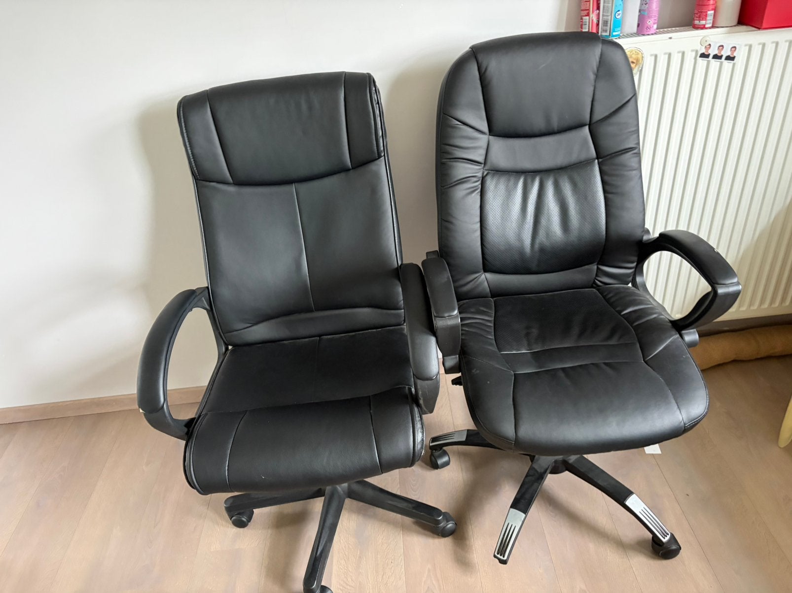 2 bureau stoelen gaming stoelen, Enlèvement, Utilisé, Noir