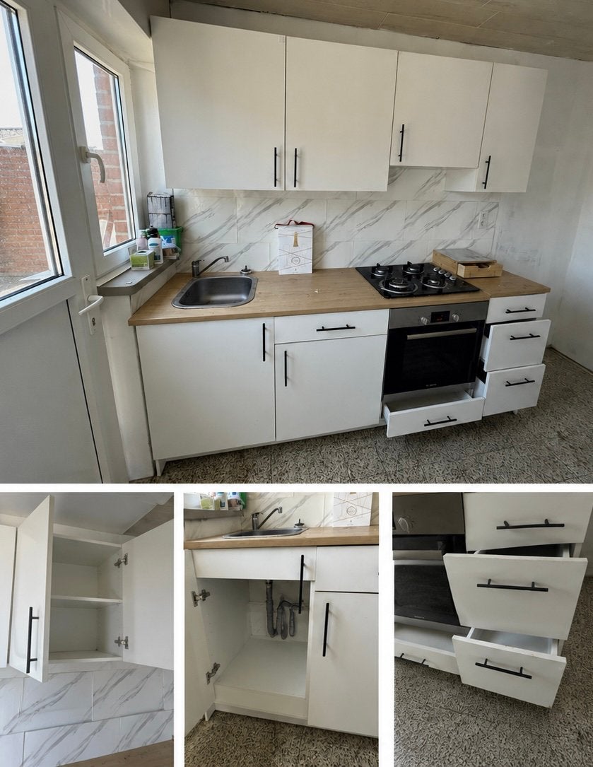 Complete keuken met boven- en onderkasten, Ophalen, Zo goed als nieuw