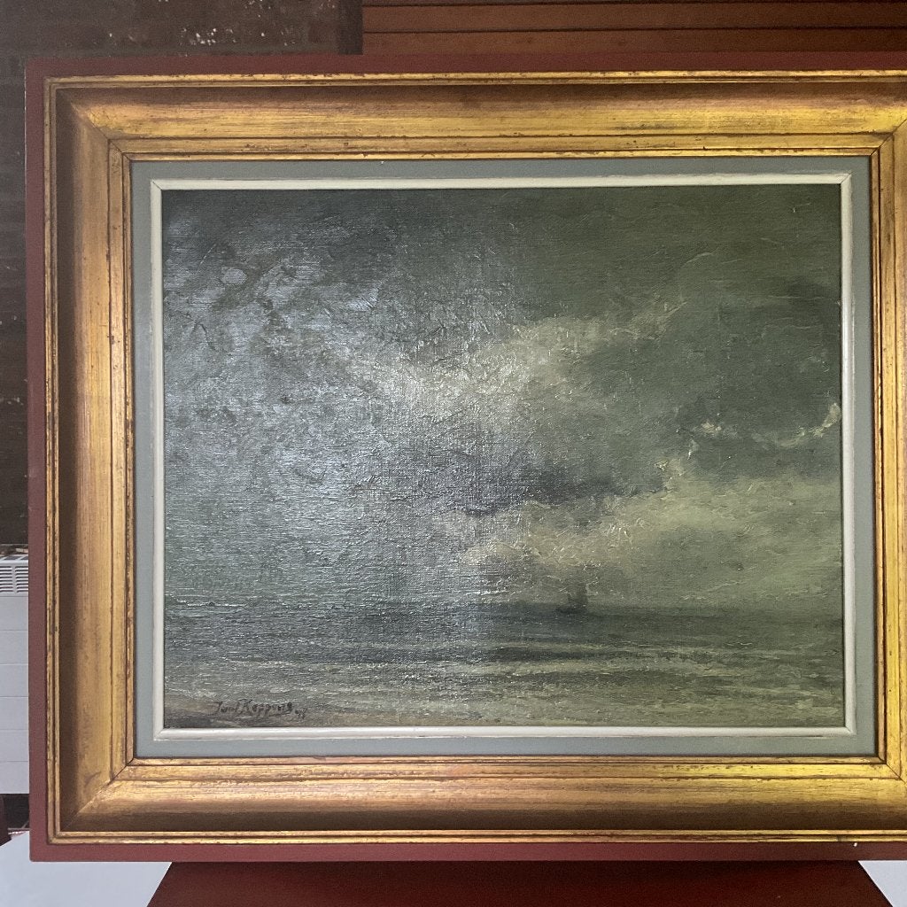 Schilderij Jules Keppens, Ophalen, Gesigneerd