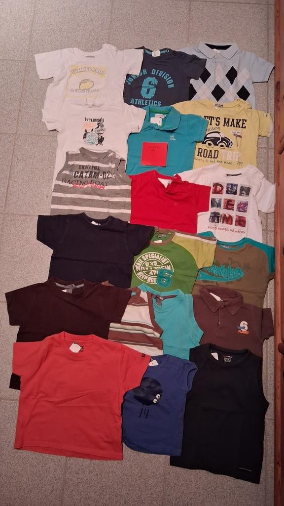 T-shirts sans manches et sans manches taille 86, Enfants & Bébés, Vêtements de bébé | Taille 86, Garçon, Enlèvement ou Envoi, Comme neuf