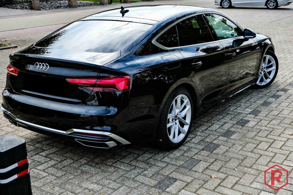 Audi A5 Sportback S Line 2.0 TFSI 190pk Belgisch Historiek, Auto's, Dealer onderhouden, 4 cilinders, Zwart, Leder