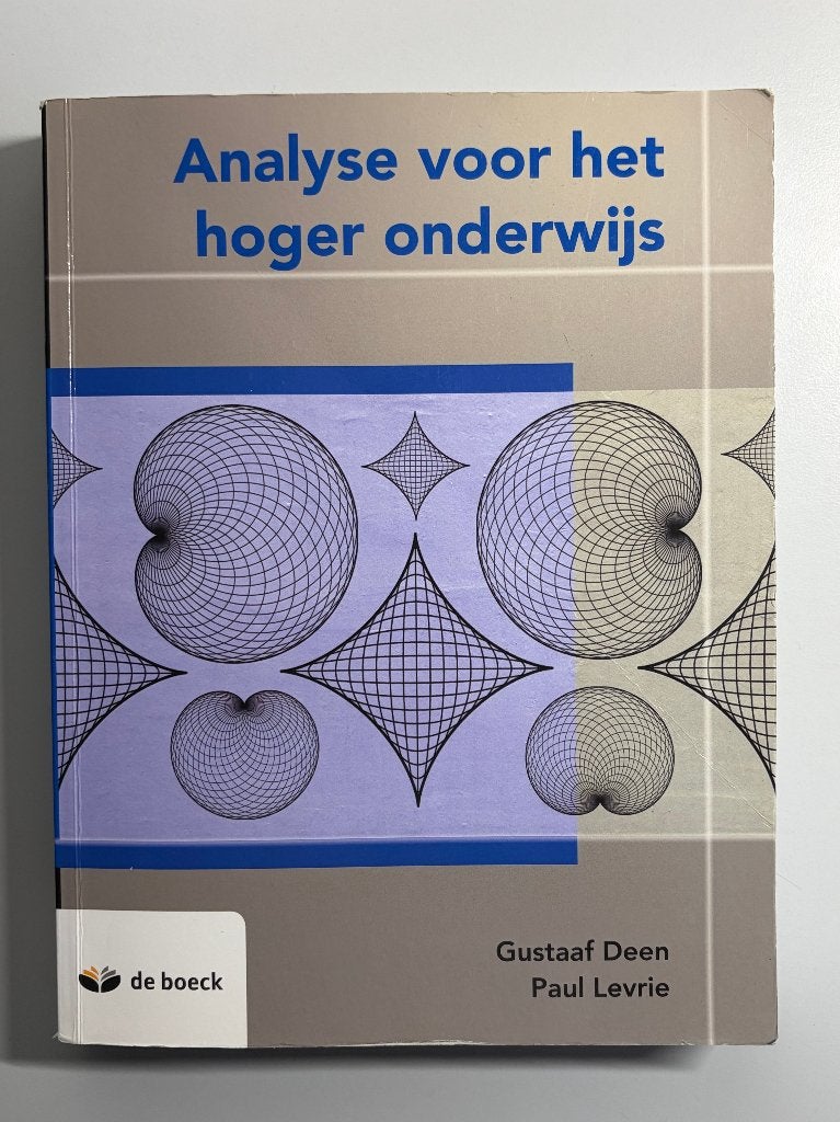 Analyse voor het hoger onderwijs, Overige vakken, Van In, Overige niveaus, Ophalen