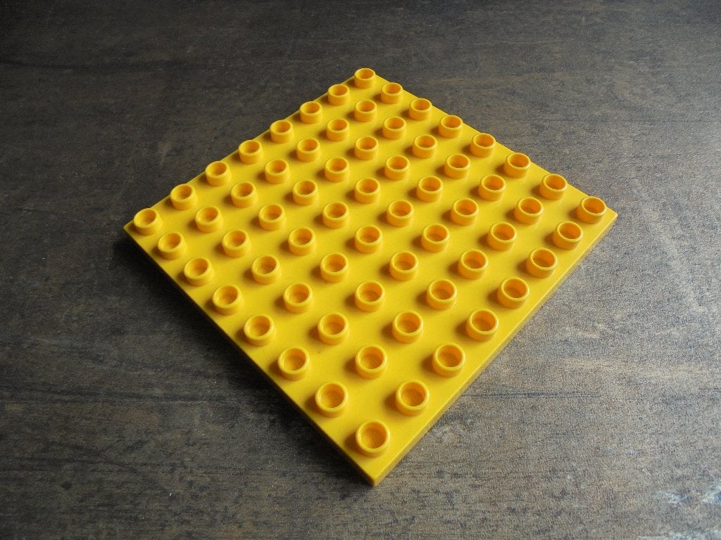 Lego Duplo Baseplate 8x8 (zie foto's) 2, Ophalen of Verzenden, Gebruikt, Losse stenen, Duplo