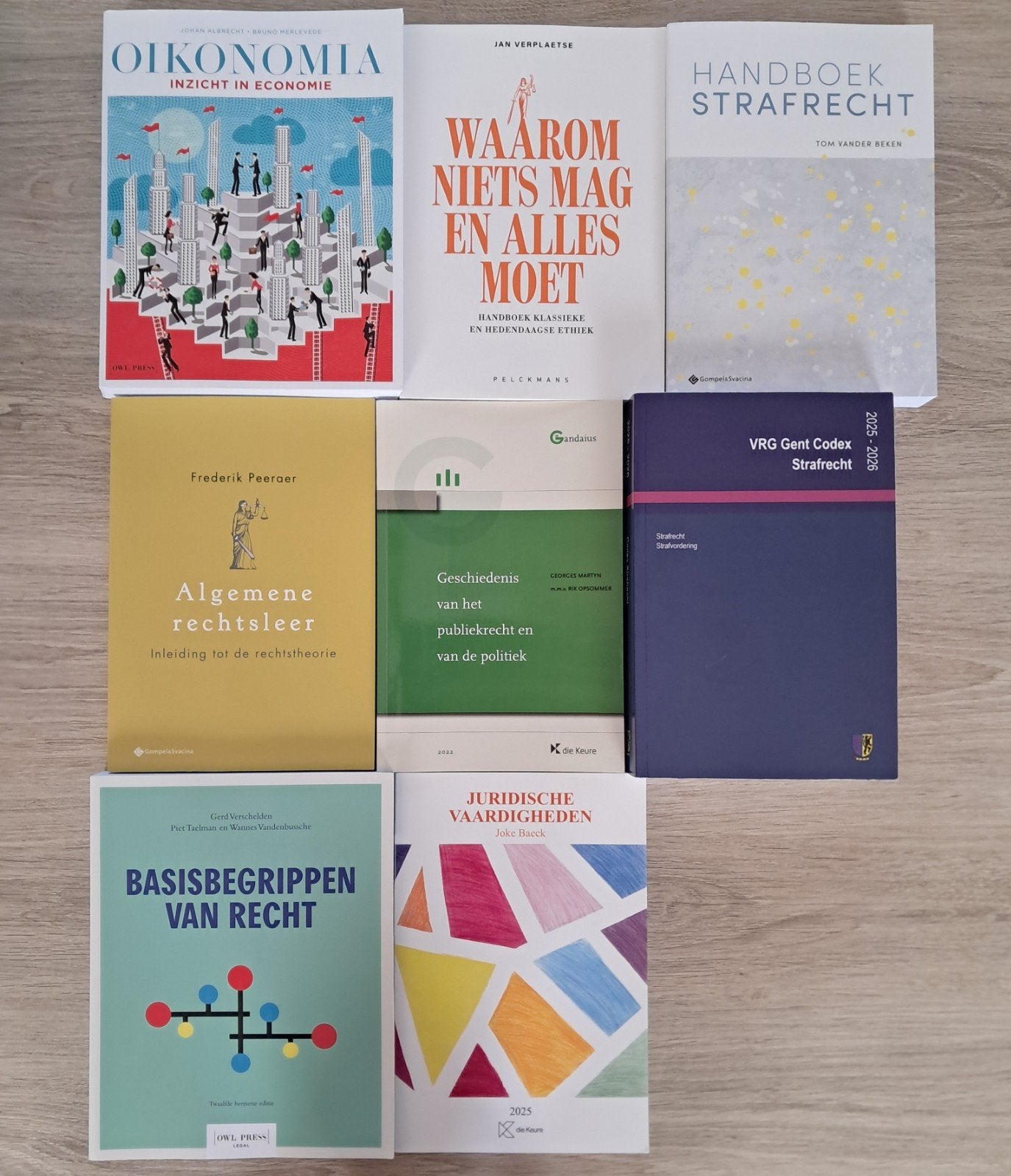 Boekenpakket eerste bachelor rechten UGent, Ophalen of Verzenden