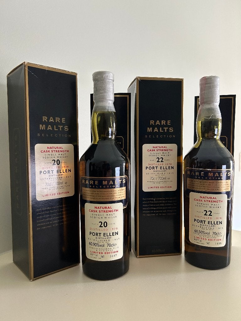 Whisky - Les deux "Rare Malts" de Port Ellen, Collections, Vins, Enlèvement, Porto