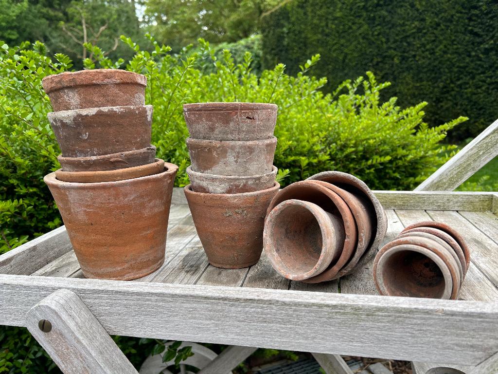 Oude bloempotten, Moins de 25 cm, Rond, Enlèvement, Utilisé