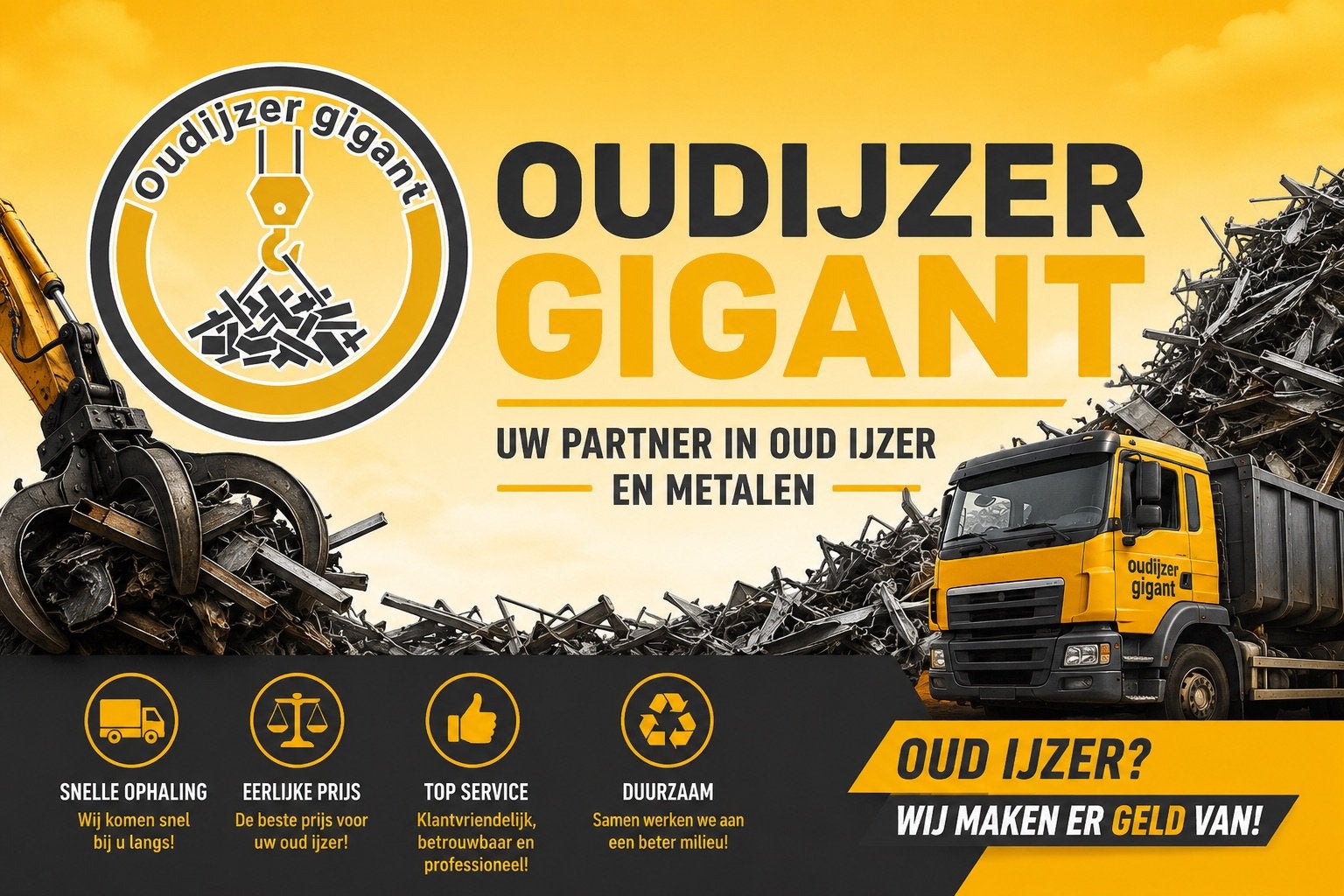Opkoper oud ijzer en metalen, Ophalen, Gebruikt, Overige metalen