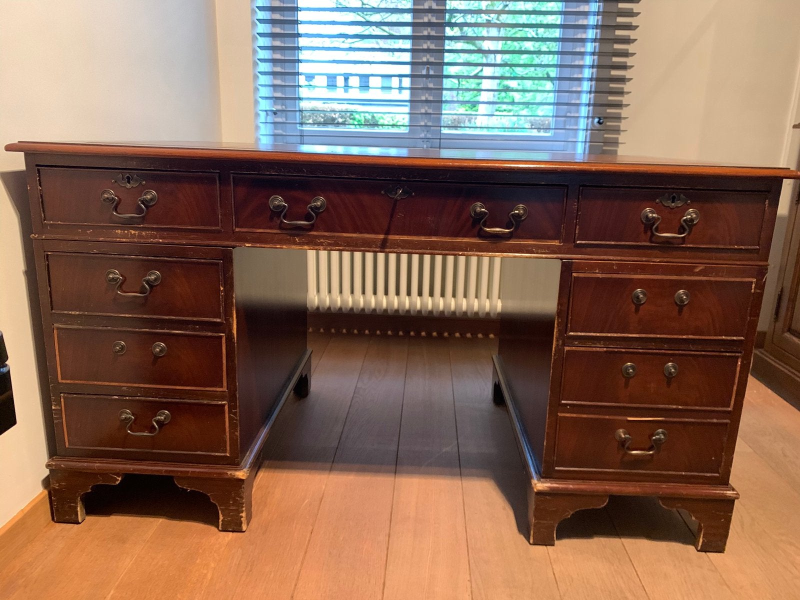 Bureau hout, Huis en Inrichting, Ophalen, Overige typen, Gebruikt, Hout