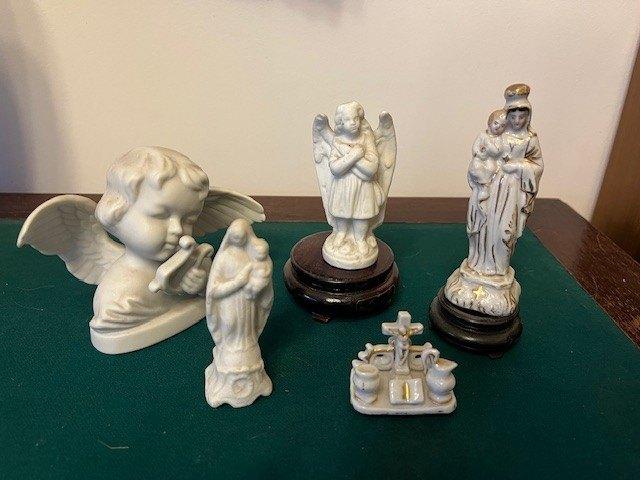 5 kleine heilige beeldjes antiek, Enlèvement ou Envoi