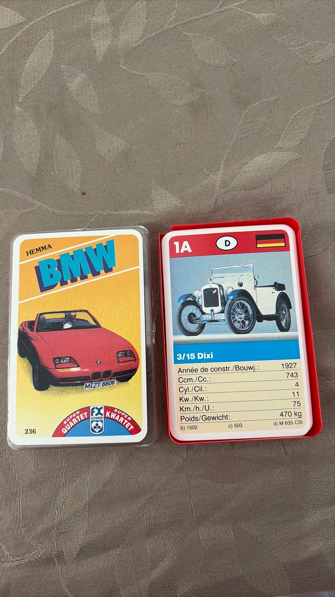Retro Super Kwartet FX Schmid - BMW, Enlèvement ou Envoi, Comme neuf
