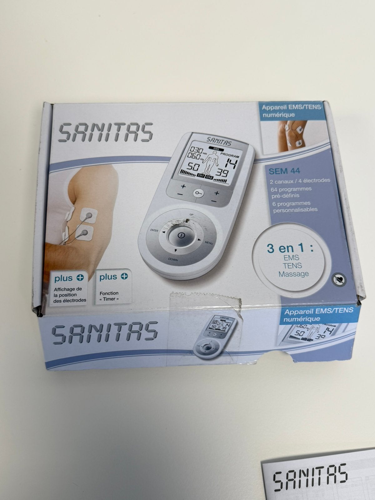 Sanitas SEM 44 TENS EMS Massage Apparaat 3-in-1 Nieuw, Ophalen of Verzenden, Nieuw, Apparaat