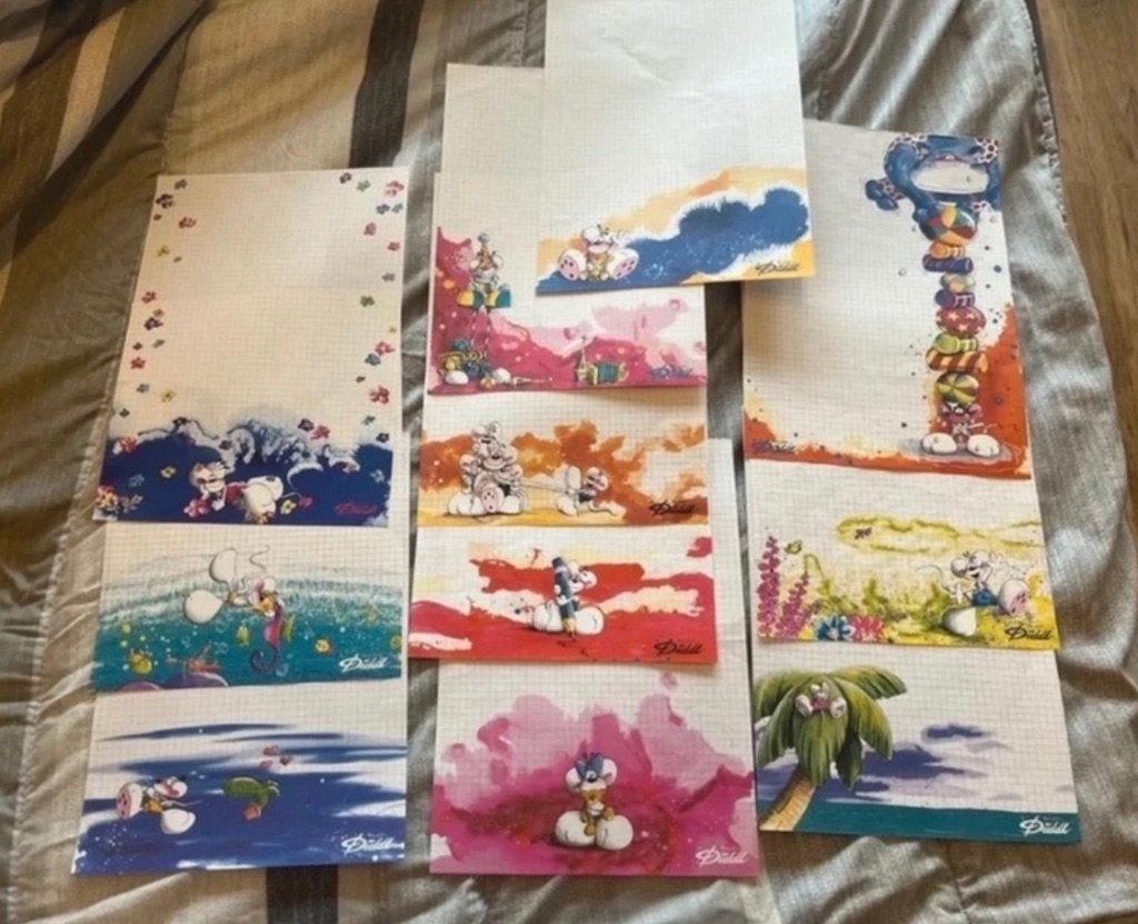 Witte A4 blaadjes, Verzamelen, Ophalen, Diddl, Gebruikt, Papier, Kaart of Schrift