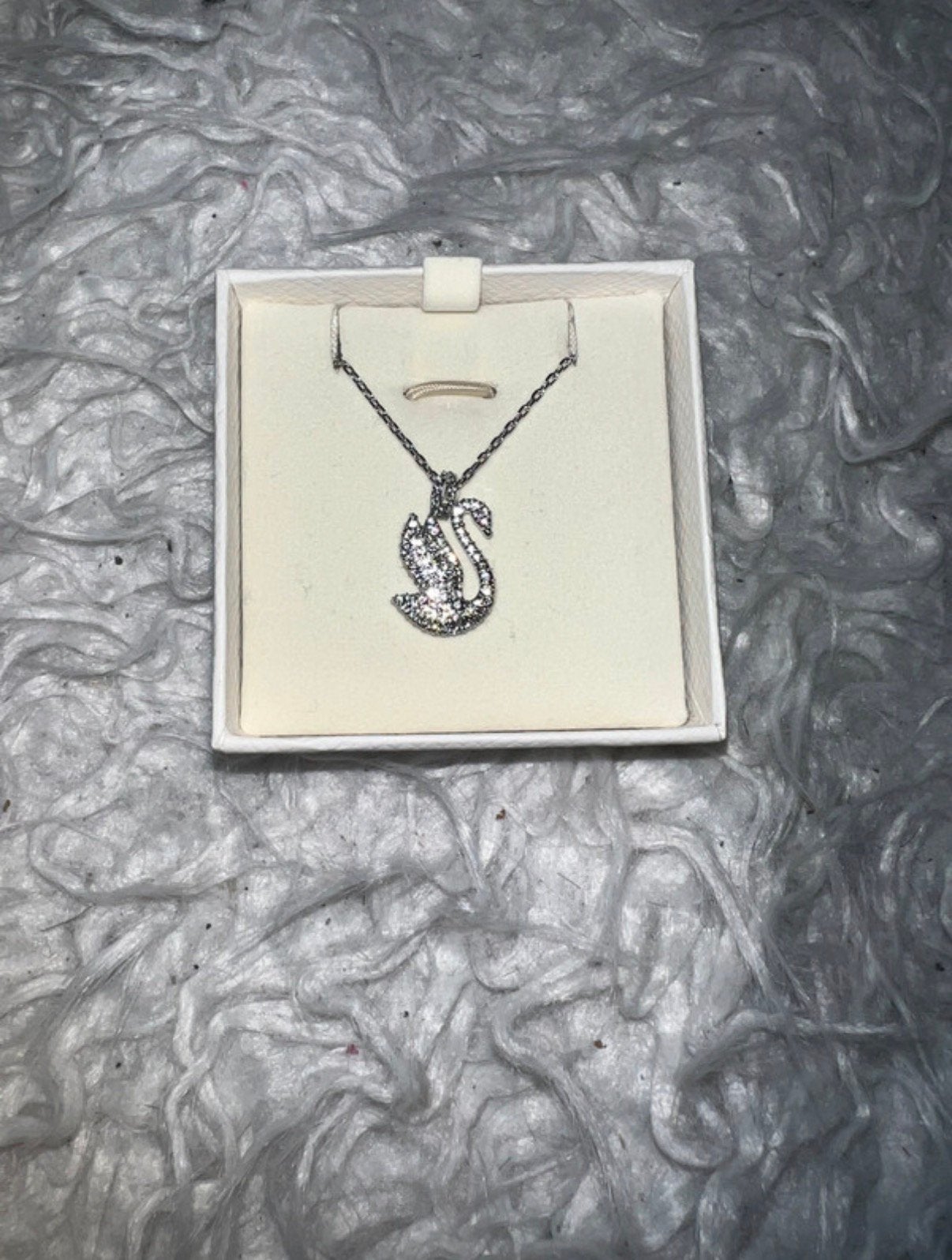 Swarovski ketting ~ gloednieuw, Bijoux, Sacs & Beauté, Colliers, Enlèvement ou Envoi, Neuf, Argent